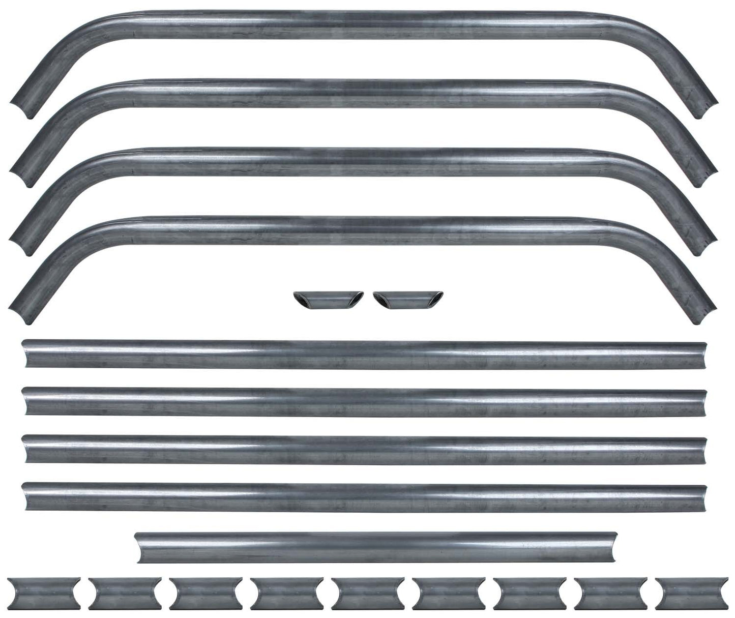 Roll Cage - Strut Kit - Component Box - Steel - Natural - Deluxe Roll Cage - Kit