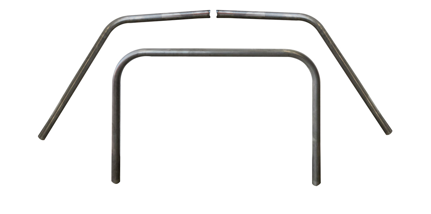 Halo and Windshield Post - 1-3/4 in Diameter - 0.095 in Wall - Steel - Natural - Crown Vic - Kit
