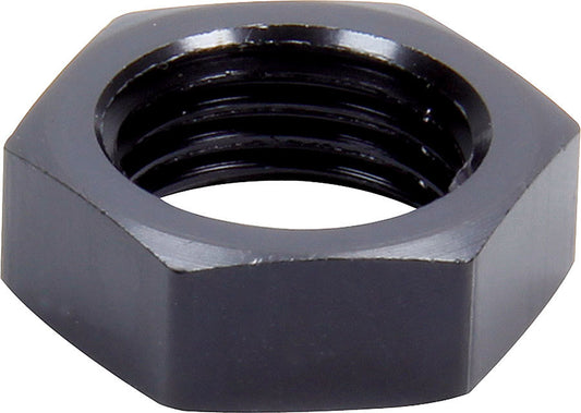 Bulkhead Fitting Nut - 6 AN - Aluminum - Black Anodized - Each