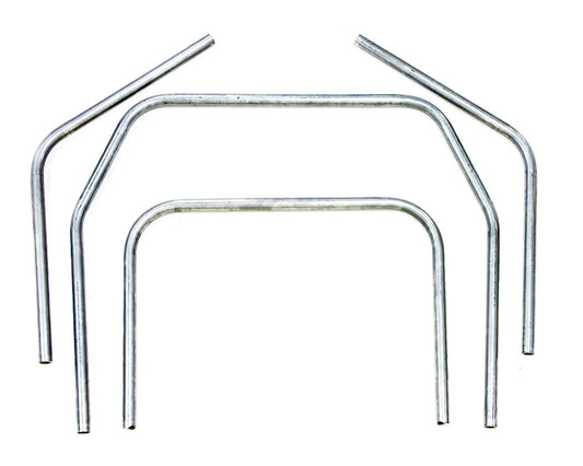 Roll Cage - Main Hoop Kit - Weld-On - 1.625 in OD - A-Pillar Bars / Halo / Main Hoop - Steel - Natural - Ford Mustang 1979-93 - Kit