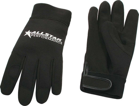 Shop Gloves - Nylon - Black - Medium - Pair