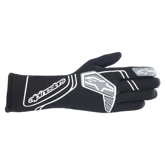 Driving Gloves - Tech-1 Start V4 - FIA Approved - 2 Layer - Aramid / Silicone - Elastic Cuff - Black - Large - Pair