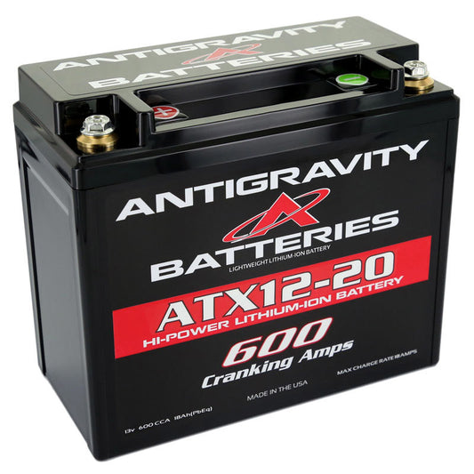 Battery - OEM Size Lithium - Lithium-ion - 12V - 600 Cranking amps - Threaded Terminals - Top Terminals - 5.90 in L x 5.12 in H x 3.40 in W - Each