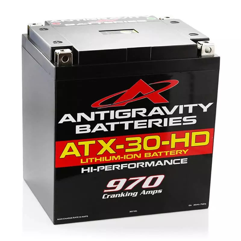 Battery - ATX-30 Heavy Duty Series - Lithium-ion - 12V - 970 Cranking amps - Threaded Terminals - Top Terminals - 6.5 in L x 6.8 in H x 5 in W - Each