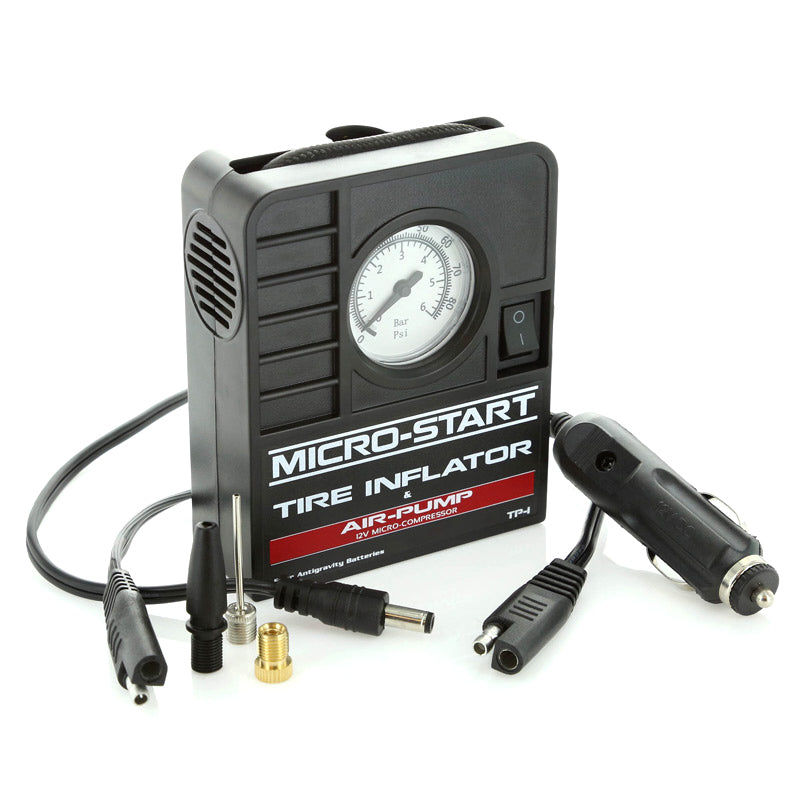 Tire Inflator - ADV - 12V - 3.5 in L x 1.50 in W x 4.25 in H - Kit