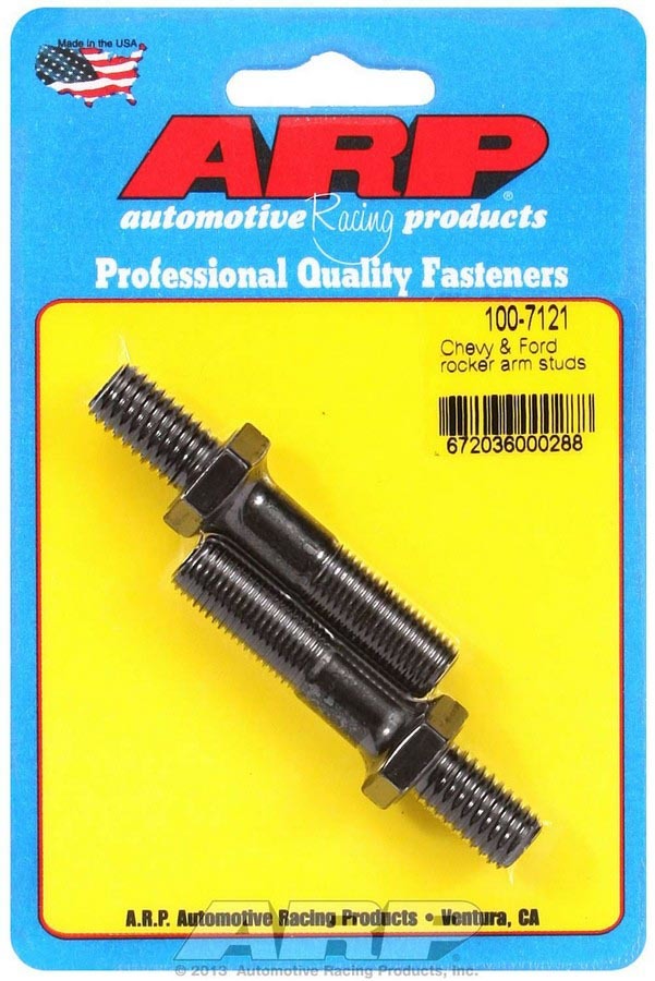 Rocker Arm Stud - High Performance Series - 7/16-14 in Base Thread - 7/16-20 in Top Thread - 1.900 in Effective Stud Length - Chromoly - Universal - Pair