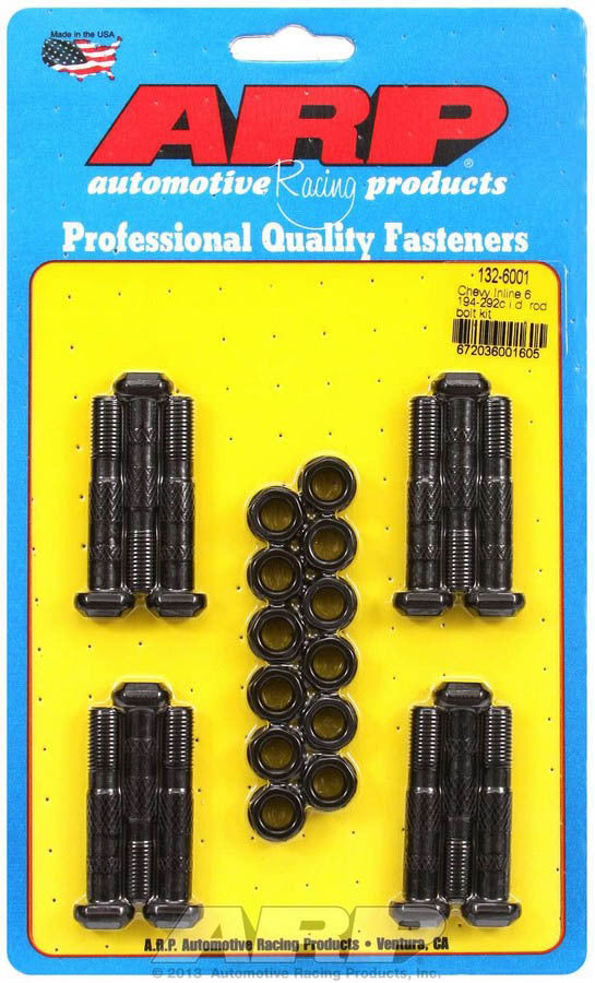 Connecting Rod Bolt Kit - High Performance Series - Chromoly - Chevy Inline-6 - Set of 12