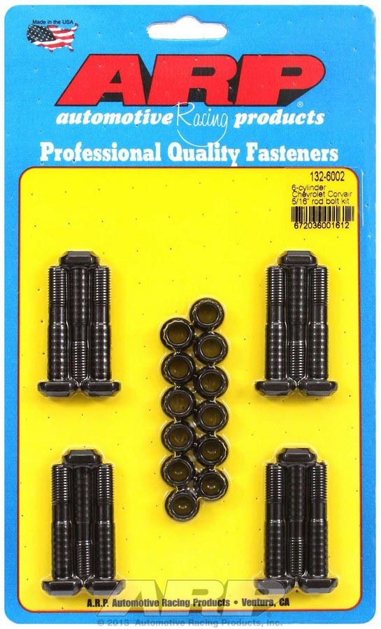 Connecting Rod Bolt Kit - High Performance Series - Wave-Loc - 5/16 in Bolt - Chromoly - Corvair - Chevy 6-Cylinder - Set of 12