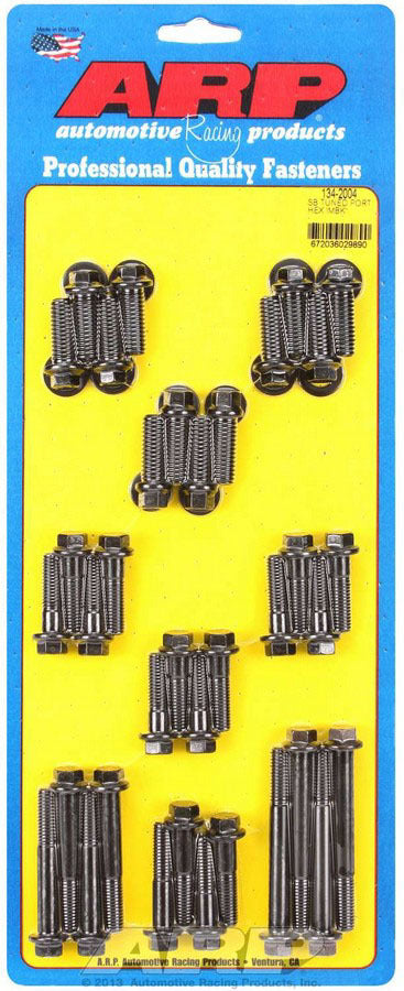Intake Manifold Bolt Kit - Hex Head - Chromoly - Black Oxide - GM TPI - Small Block Chevy - Kit