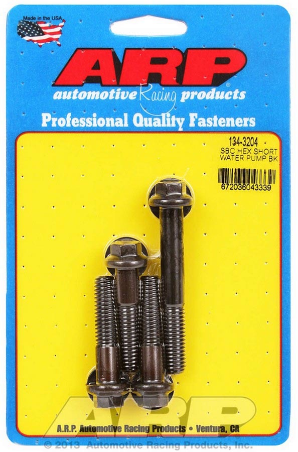 SB Chevy hex short water pump bolt kit