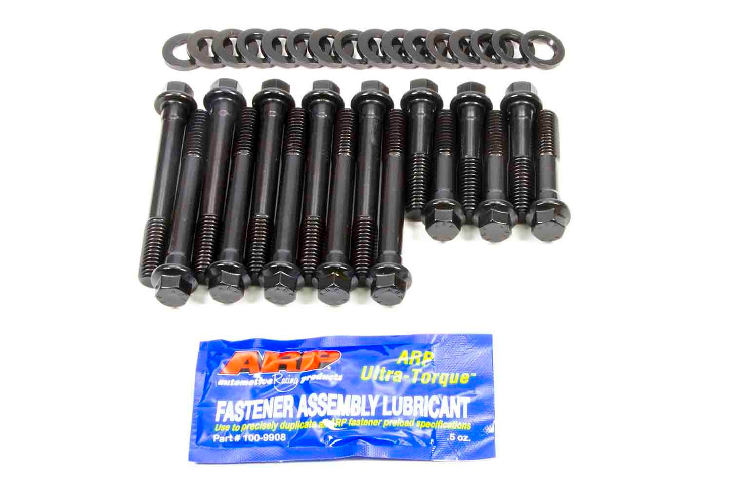 Main Bolt Kit - High Performance Series - Hex Head - 4-Bolt Mains - Chromoly - Black Oxide - Large Journal - Small Block Chevy - Kit