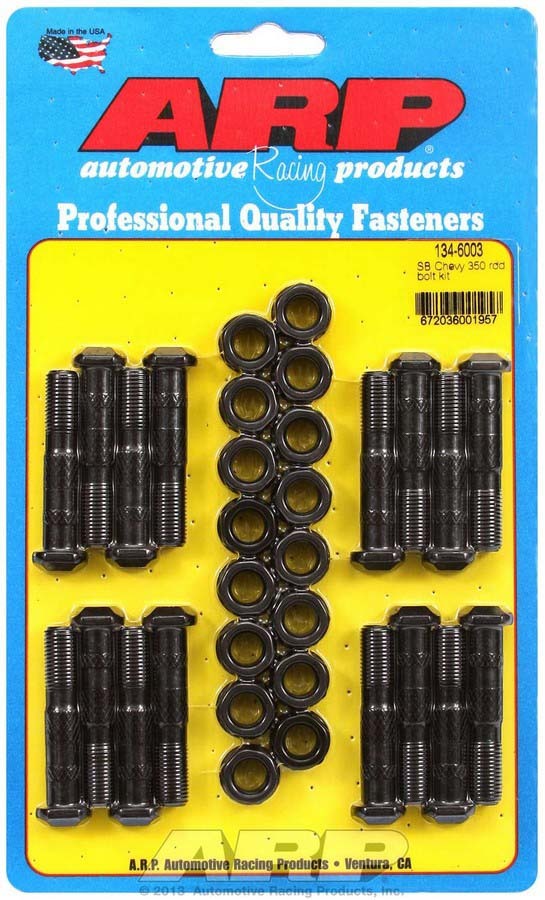 Connecting Rod Bolt Kit - High Performance Series - 3/8 in Bolt - Chromoly - Large Journal - Small Block Chevy - Set of 16
