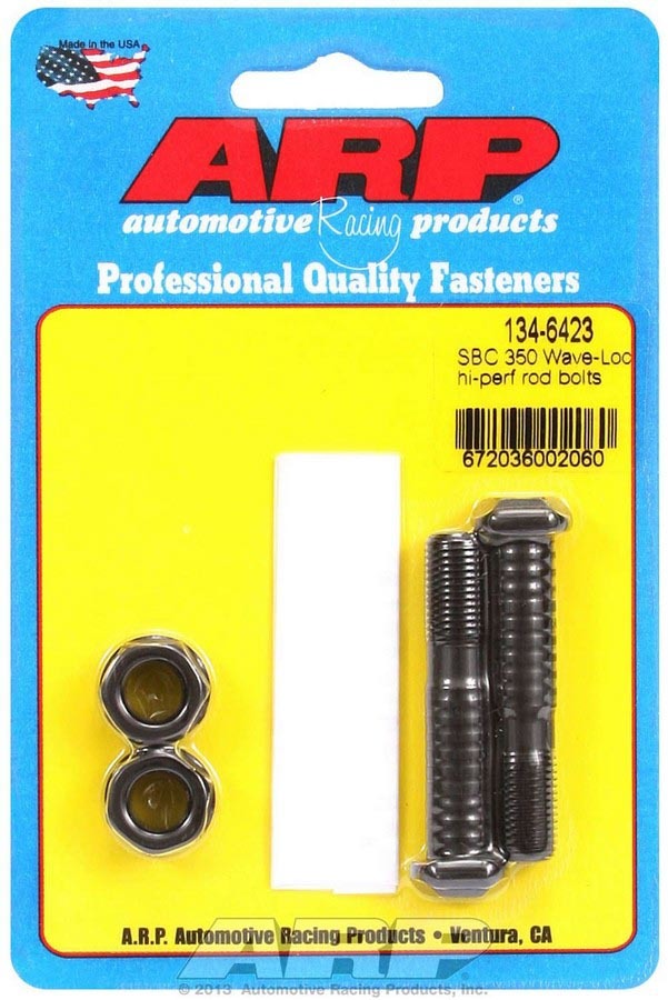 Connecting Rod Bolt Kit - High Performance Series - Wave-Loc - 3/8 in Bolt - Chromoly - Large Journal - Small Block Chevy - Pair