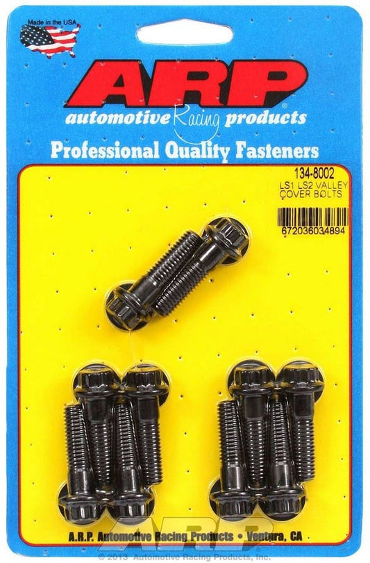 Valley Cover Bolt Kit - 12 Point Head - Chromoly - Black Oxide - GM LS-Series - Kit
