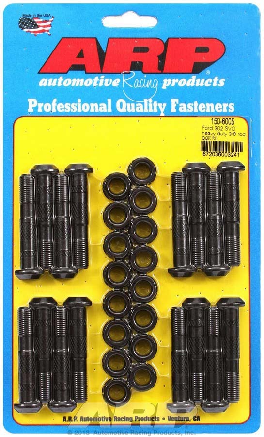 Connecting Rod Bolt Kit - High Performance Series - 3/8 in Bolt - Chromoly - Sportsman / SVO - Small Block Ford - Set of 16