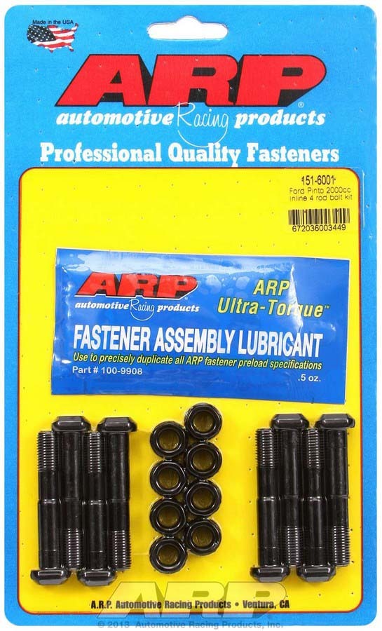 Connecting Rod Bolt Kit - High Performance Series - Chromoly - Ford 4-Cylinder - Set of 8