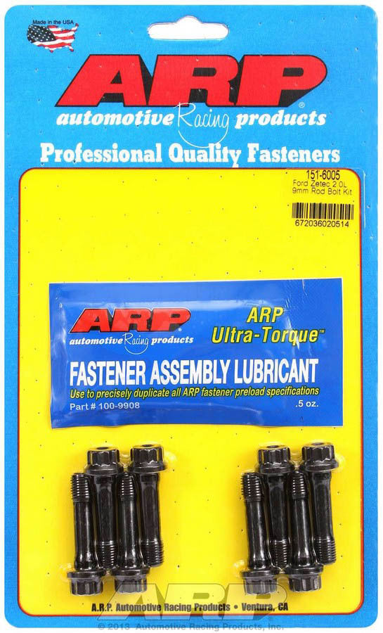Connecting Rod Bolt Kit - High Performance Series - 9 mm Bolt - Chromoly - Ford 4-Cylinder - Set of 8