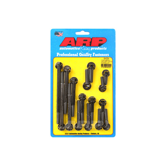 Timing Cover Bolt Kit - 3/8 in Hex Head - Washers Included - Steel / Aluminum - Black - Small Block Ford - Kit