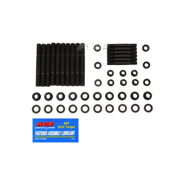 Main Stud Kit - 12 Point Nuts - 4-Bolt Mains - Chromoly - Black Oxide - Small Block Ford - Kit