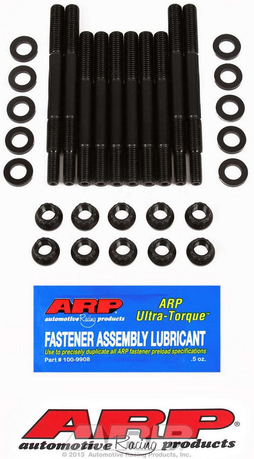 Main Stud Kit - 12 Point Nuts - 2-Bolt Mains - Chromoly - Black Oxide - Windage Tray - Supercharged - Ford Modular - Kit