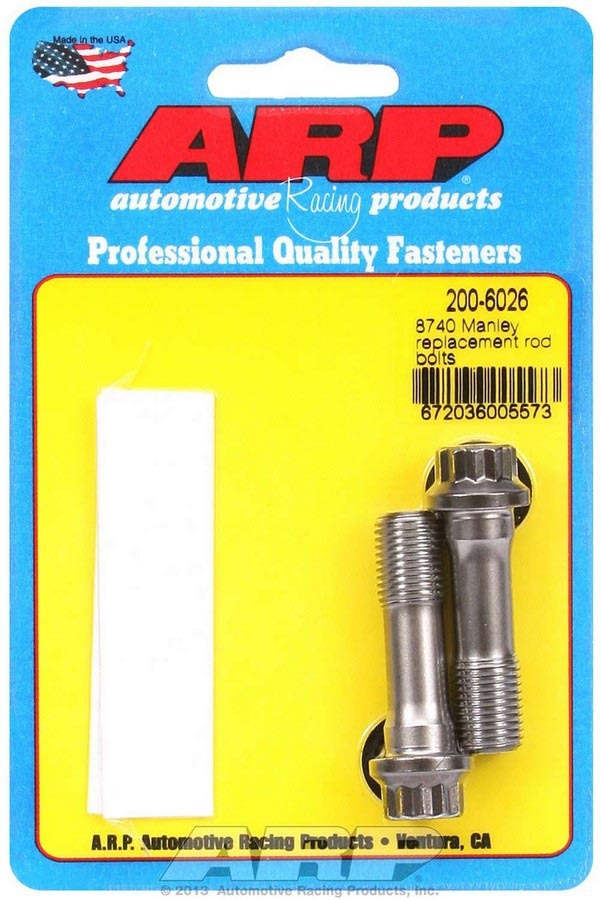 Connecting Rod Bolt Kit - High Performance Series - 7/16 in Bolt - 1.6 in Long - Chromoly - Washers - Manley - Pair