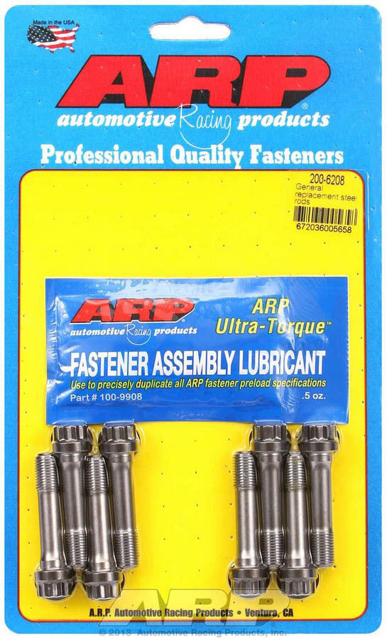 Connecting Rod Bolt Kit - Pro Series - 3/8 in Bolt - 1.75 in Long - ARP2000 - Universal Steel Rods - Set of 8