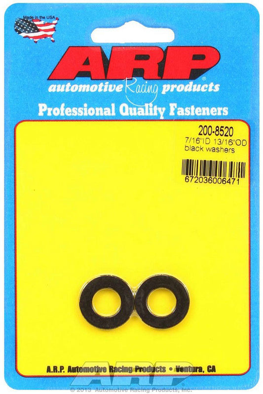 7/16 ID 13/16 OD black washers