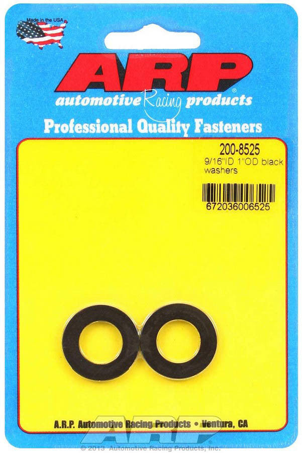 Flat Washer - Special Purpose - 0.563 in ID - 1.000 in OD - 0.120 in Thick - Chromoly - Black Oxide - Pair