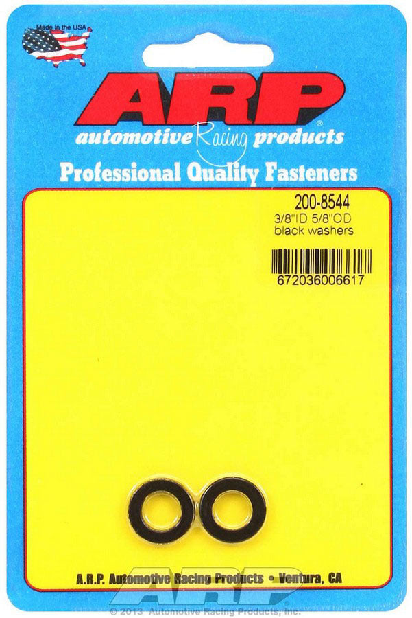 Flat Washer - Special Purpose - 0.375 in ID - 0.625 in OD - 0.120 in Thick - Chromoly - Black Oxide - Pair