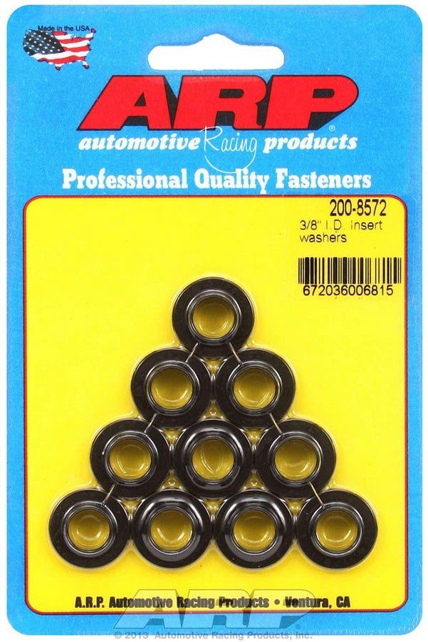 Head Bolt Washer - 0.750 in OD - 3/8 in Insert ID - 0.443 in Insert OD - Chromoly - Head Bolts - Set of 10