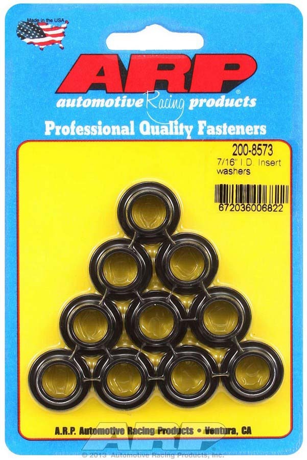 Head Bolt Washer - 0.812 in OD - 7/16 in Insert ID - 0.571 in Insert OD - Chromoly - Head Bolts - Set of 10