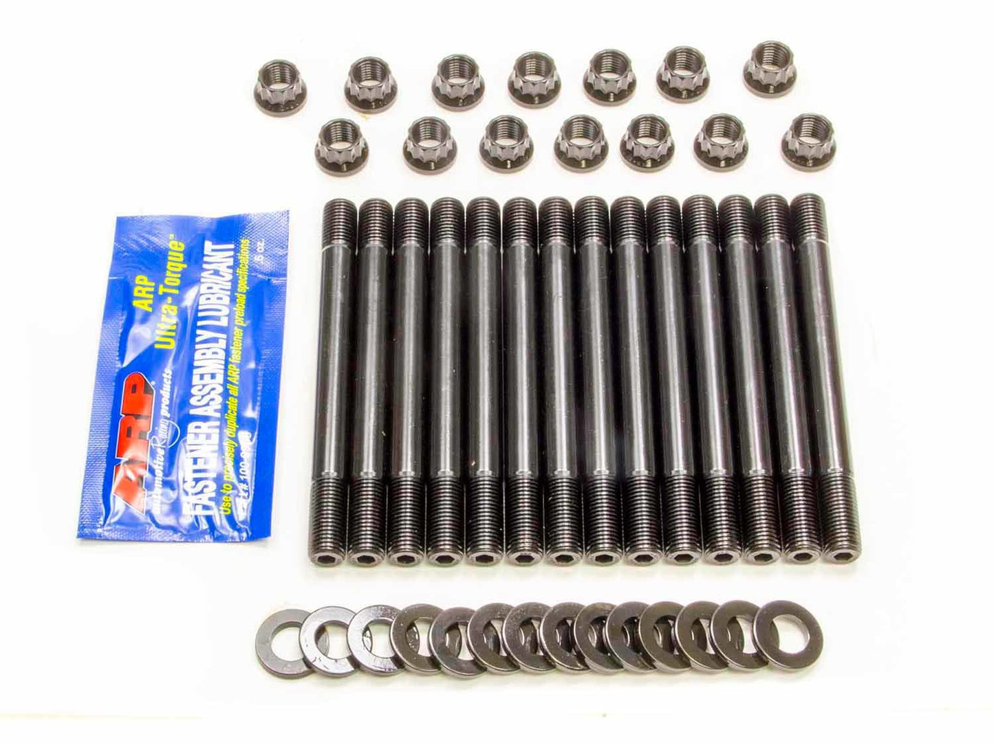 Cylinder Head Stud Kit - 12 Point Nuts - Chromoly - Black Oxide - Triumph 6-Cylinder - Kit