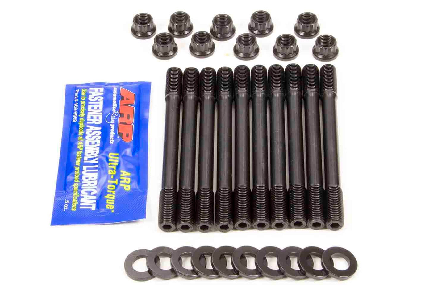 Cylinder Head Stud Kit - 12 Point Nuts - Chromoly - Black Oxide - Undercut - 2.0 L - DOHC Opel / Vauxhall - Kit