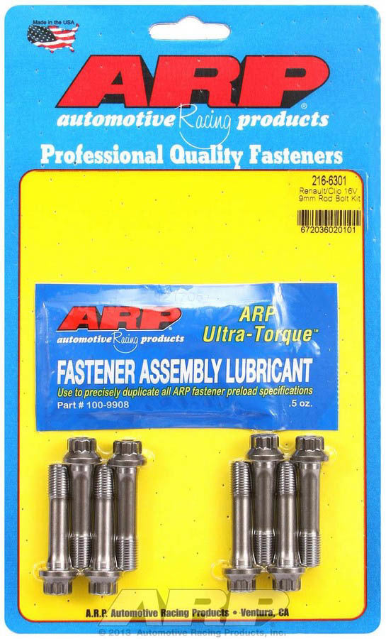 Connecting Rod Bolt Kit - Pro Series - 9 mm Bolt - ARP2000 - Renault 4-Cylinder - Set of 8