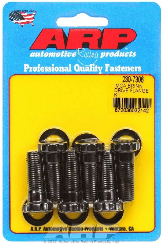 Torque Converter Bolt Kit - Pro Series - 7/16-20 in Thread - 1.25 in Long - 12 Point Head - Chromoly - Black Oxide - Bert Drive Flange - Set of 6