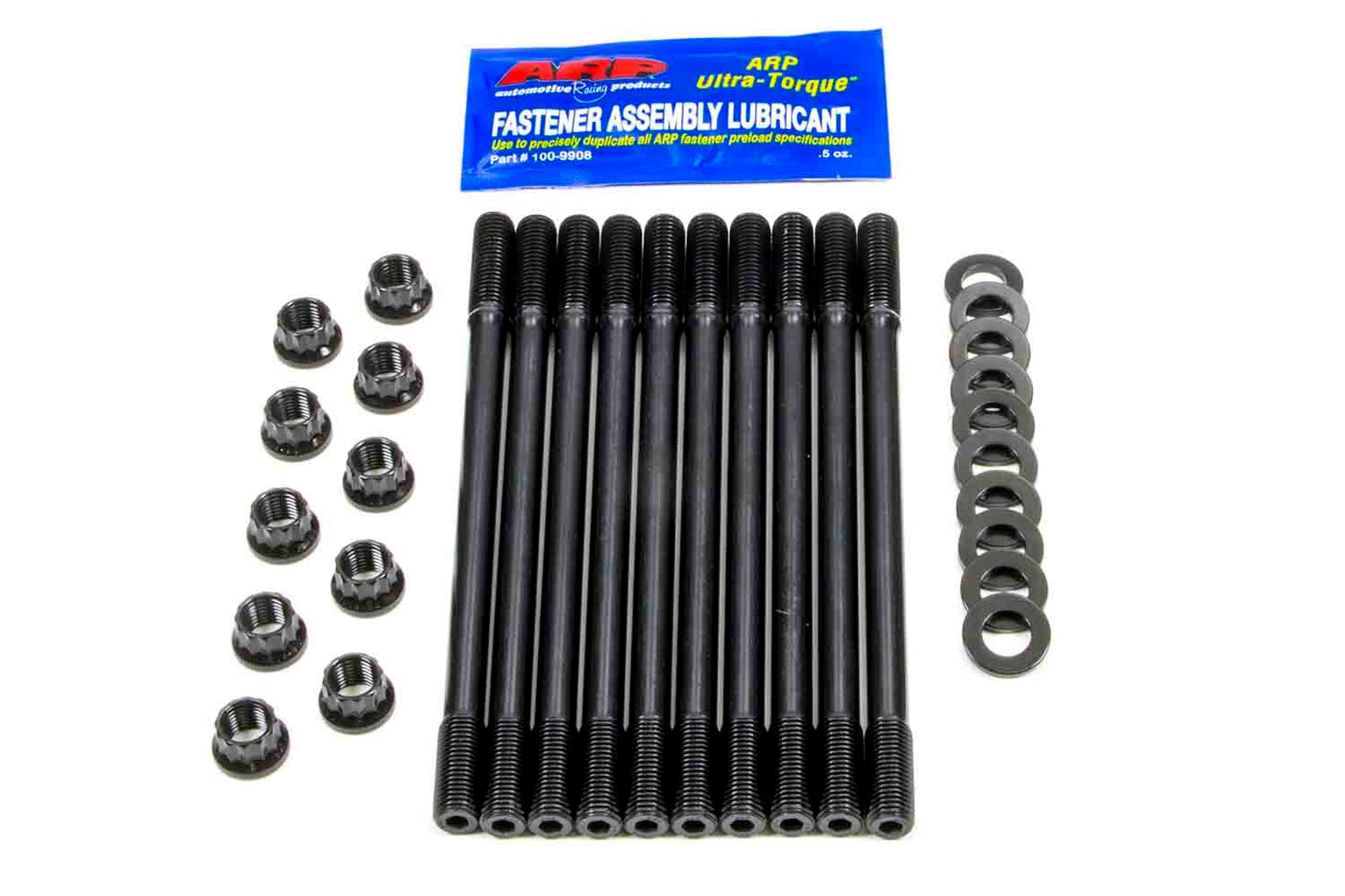 Cylinder Head Stud Kit - 12 Point Nuts - Chromoly - Black Oxide - Undercut - GM 4-Cyliner - Kit