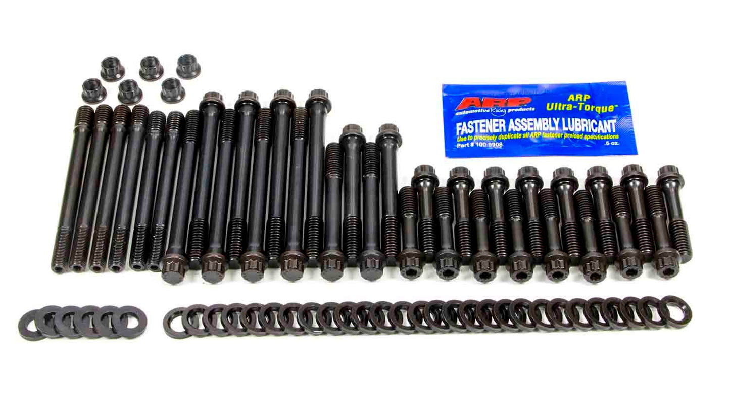 Cylinder Head Bolt Kit - Pro Series - 12 Point Head - Chromoly - Black Oxide - Small Block Chevy - Kit