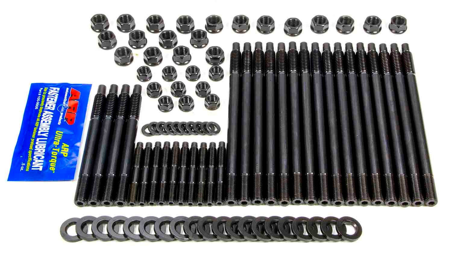 Cylinder Head Stud Kit - Hex Nuts - Chromoly - Black Oxide - GM LS-Series - Kit