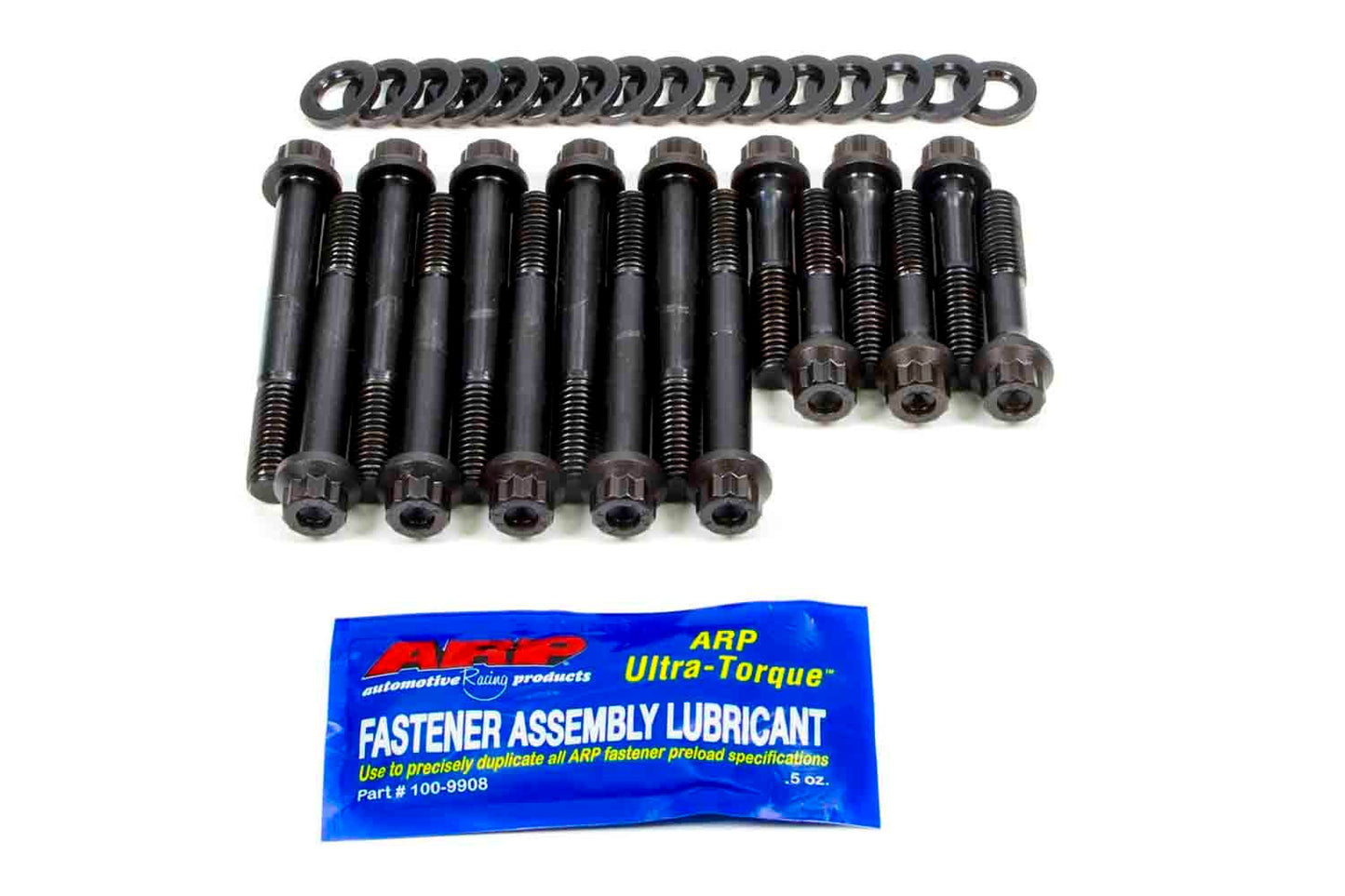 Main Bolt Kit - Pro Series - 12 Point Head - 4-Bolt Mains - Chromoly - Black Oxide - Large Journal - Small Block Chevy - Kit