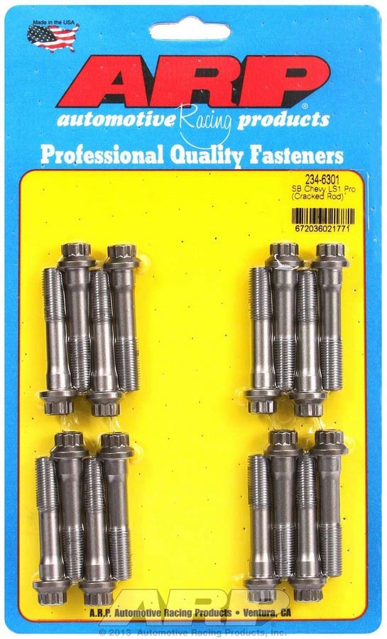 Connecting Rod Bolt Kit - Pro Series - ARP2000 - Cracked Cap Design - GM LS-Series - Set of 16