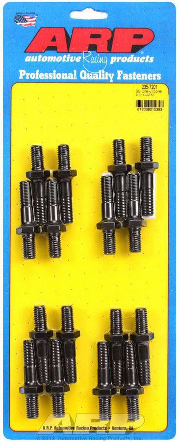 Rocker Arm Stud - Pro Series - 7/16-14 in Base Thread - 7/16-20 in Top Thread - 1.750 in Effective Stud Length - Chromoly - Universal - Set of 16
