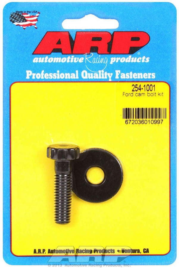 Camshaft Gear Bolt Kit - Pro Series - 3/8-16 in Thread - 1.460 in Long - 5/8 in 12 Point Head - Chromoly - Black Oxide - Small Block Ford - Each