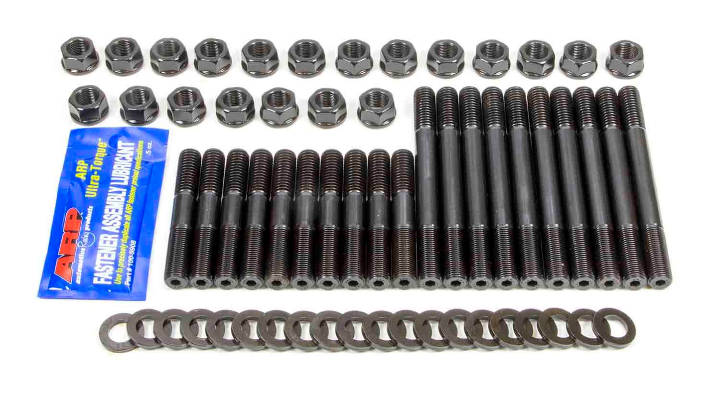 Cylinder Head Stud Kit - Hex Nuts - Chromoly - Black Oxide - Small Block Ford - Kit