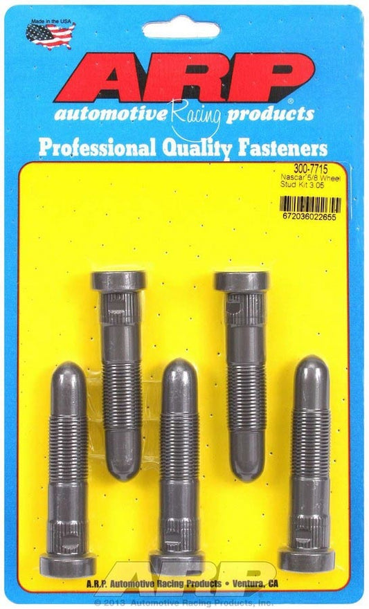 Wheel Stud - Speed Stud - 5/8-18 in Thread - 3.050 in Long - Chromoly - Set of 5