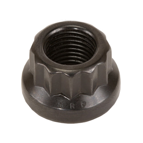 Nut - 12 mm x 1.25 Thread - 16 mm 12 Point Head - Chromoly - Black Oxide - Universal - Each