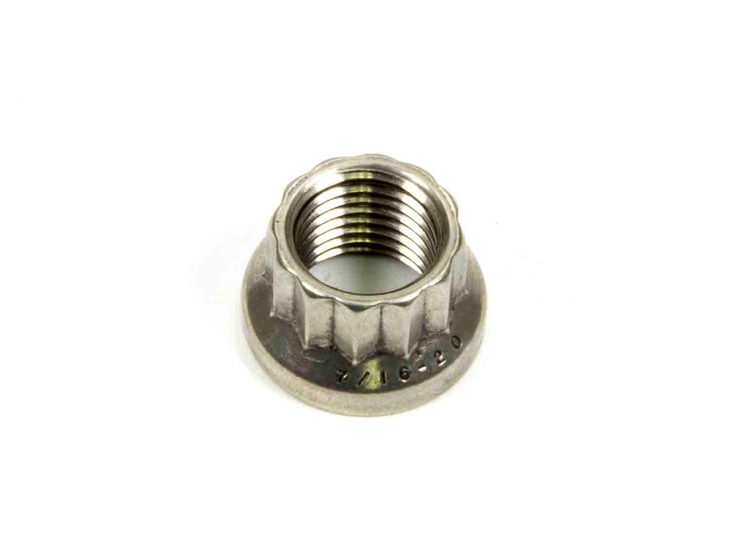 Nut - 7/16-20 in Thread - 1/2 in 12 Point Head - Stainless - Polished - Universal - Each