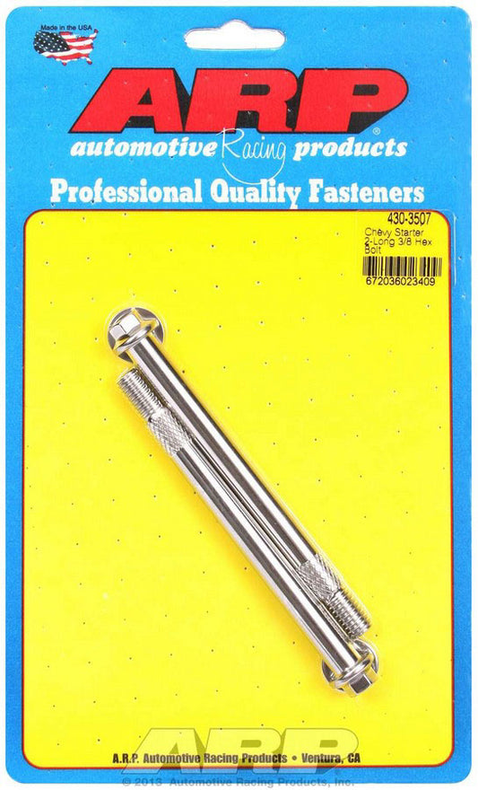 Starter Bolt - 4.660 in Long - Hex Head - Stainless - Polished - GM - Pair