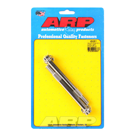 Starter Bolt - 4.470 in Long - 12 Point Head - Stainless - Polished - High Torque Starter - GM - Pair