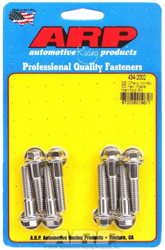 Intake Manifold Bolt Kit - Hex Head - Stainless - Polished - Small Block Chevy - Kit