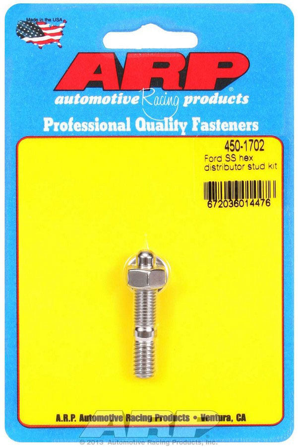 Distributor Stud - Hex Nuts - Stainless - Polished - Ford - Each